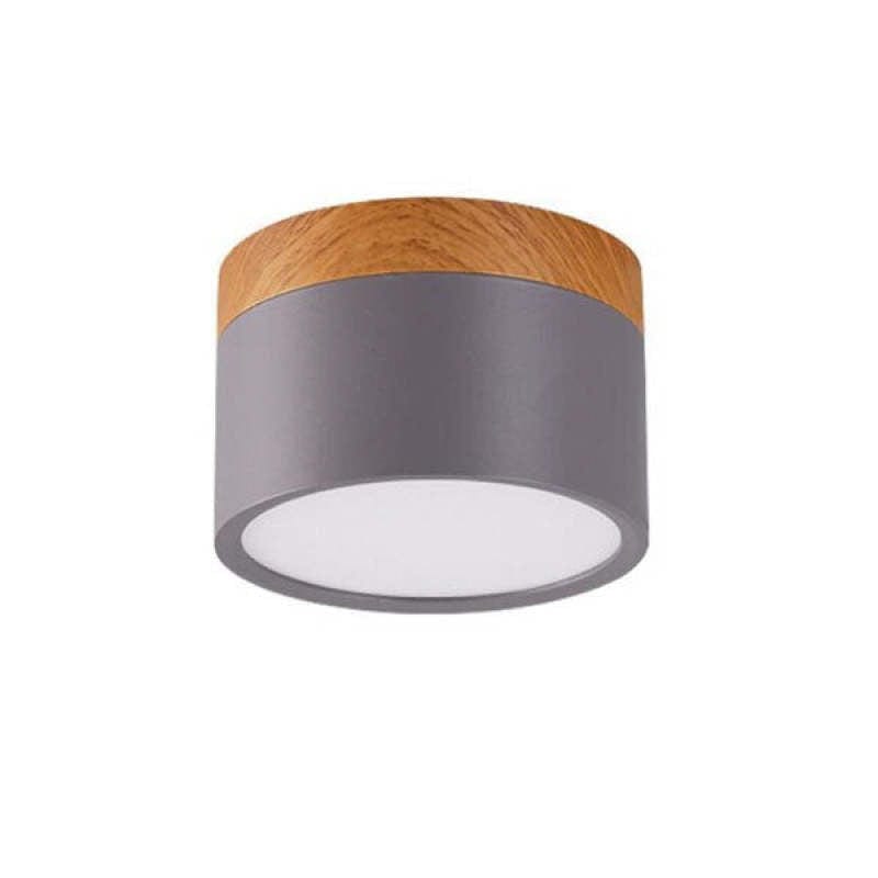 BY COELHO Flush Mount Ceiling Light Gray / 5W / Warm White Modern Flush Mount Ceiling Light with Adjustable Colour Temperature