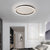 BY COELHO Flush Mount Ceiling Light Modern Black Flush Mount Ceiling Light