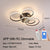 BY COELHO Flush Mount Ceiling Light Modern Circle LED Ceiling Light