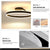 BY COELHO Flush Mount Ceiling Light Modern Flush Mount Ceiling Light - Black & White