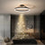 BY COELHO Flush Mount Ceiling Light Modern Flush Mount Ceiling Light - Black & White