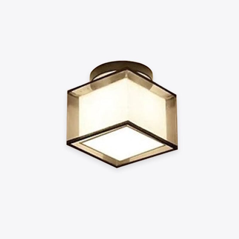 BY COELHO Flush Mount Ceiling Light Modern Flush Mount Ceiling Light with Fabric Lampshades