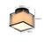 BY COELHO Flush Mount Ceiling Light Modern Flush Mount Ceiling Light with Fabric Lampshades