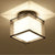 BY COELHO Flush Mount Ceiling Light Modern Flush Mount Ceiling Light with Fabric Lampshades