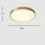 BY COELHO Flush Mount Ceiling Light Modern Flush Mount LED Ceiling Light in Gold