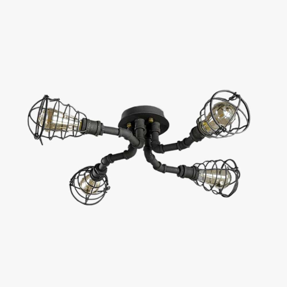 BY COELHO Flush Mount Ceiling Light Modern Industrial Flush Mount Ceiling Light