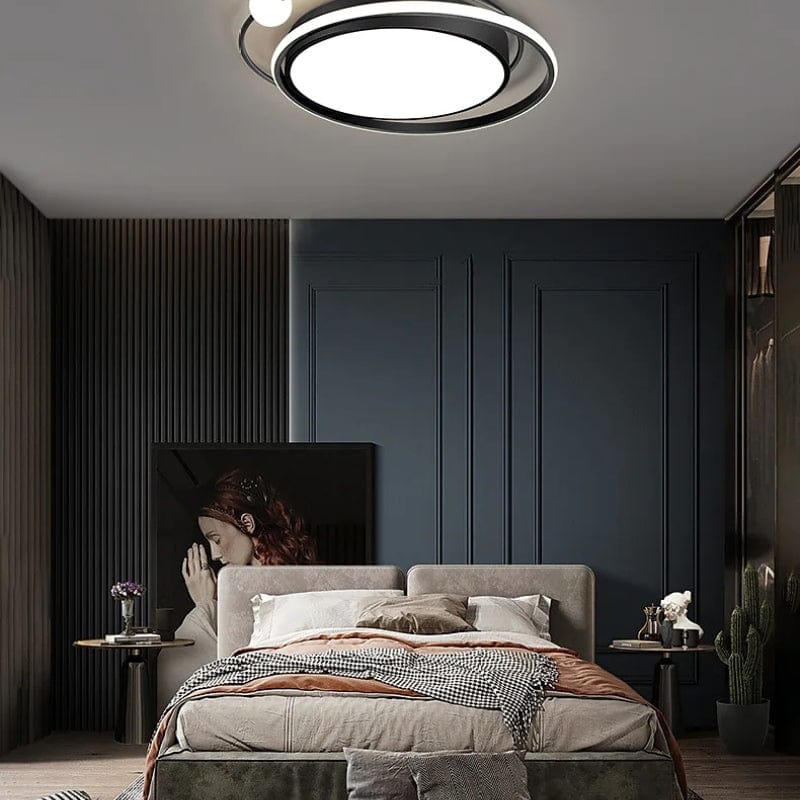 BY COELHO Flush Mount Ceiling Light Modern Multi-Orbit Flush Mount Ceiling Light