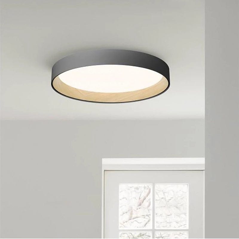 BY COELHO Flush Mount Ceiling Light Modern Round Flush Mount Ceiling Light in White, Grey, or Black