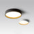 BY COELHO Flush Mount Ceiling Light Modern Round Flush Mount Ceiling Light in White, Grey, or Black