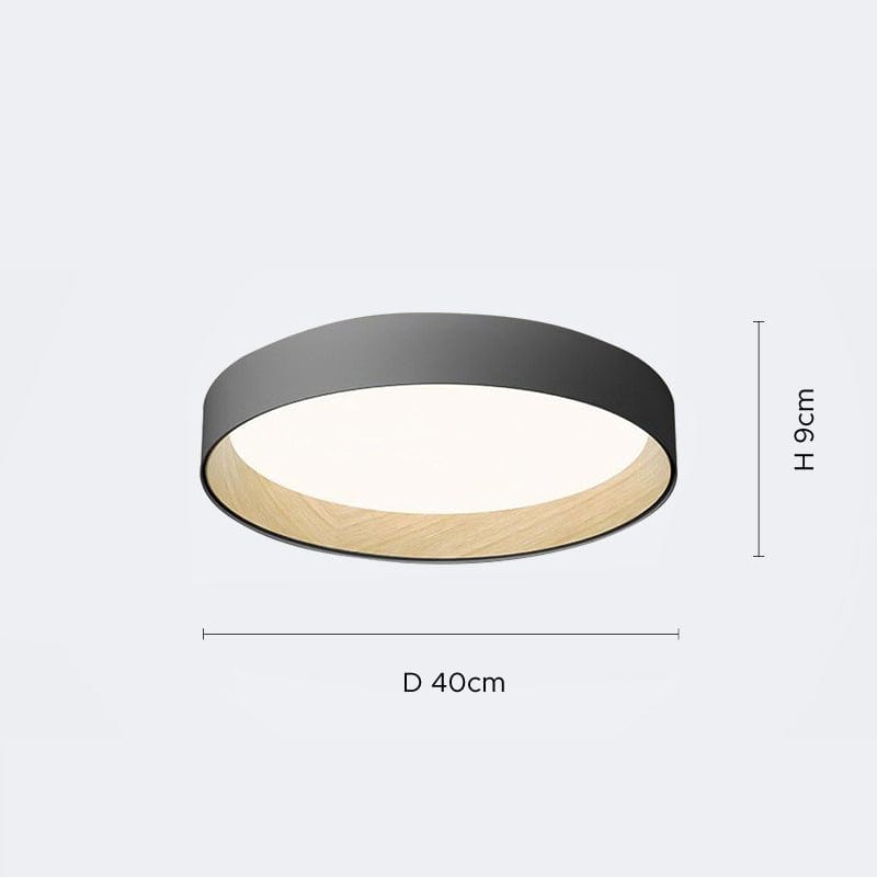 BY COELHO Flush Mount Ceiling Light Modern Round Flush Mount Ceiling Light in White, Grey, or Black