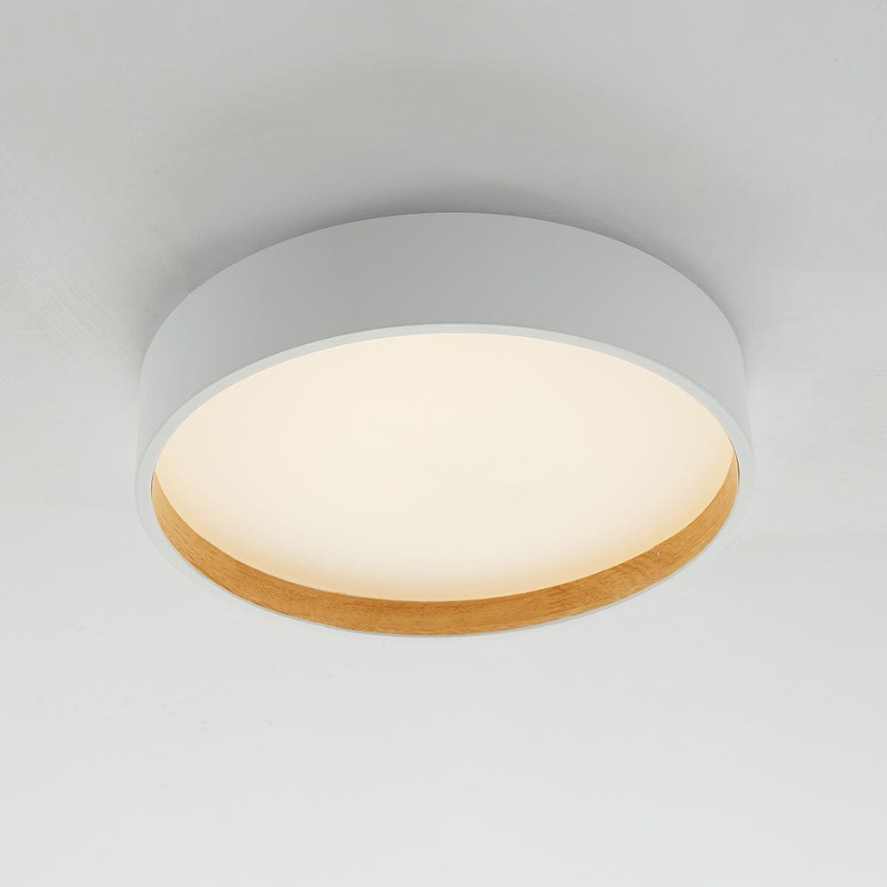 BY COELHO Flush Mount Ceiling Light Modern Round Flush Mount Ceiling Light in White, Grey, or Black