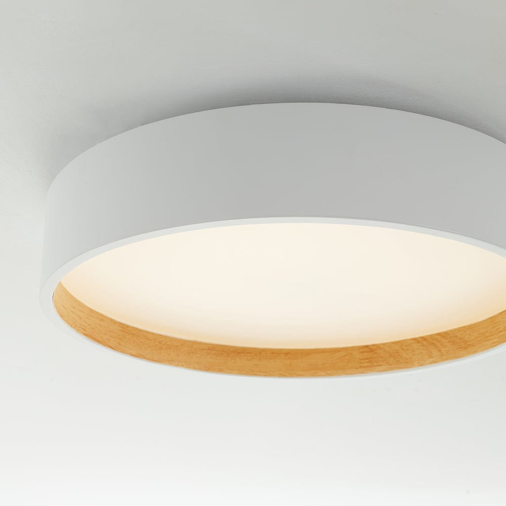 BY COELHO Flush Mount Ceiling Light Modern Round Flush Mount Ceiling Light in White, Grey, or Black