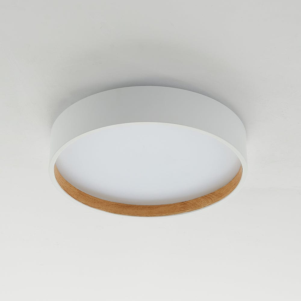 BY COELHO Flush Mount Ceiling Light Modern Round Flush Mount Ceiling Light in White, Grey, or Black