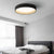 BY COELHO Flush Mount Ceiling Light Modern Round Flush Mount Ceiling Light in White, Grey, or Black