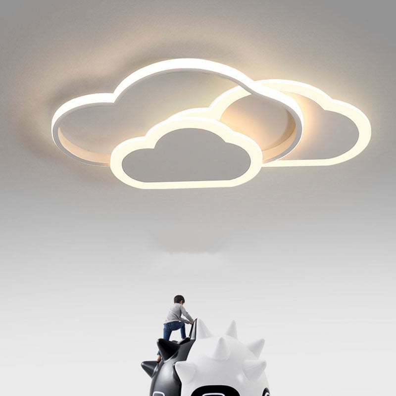 BY COELHO Flush Mount Ceiling Light Modern Hollow Cloud Ceiling Light