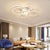 BY COELHO Flush Mount Ceiling Light White / 6 rings Modern Circle LED Ceiling Light