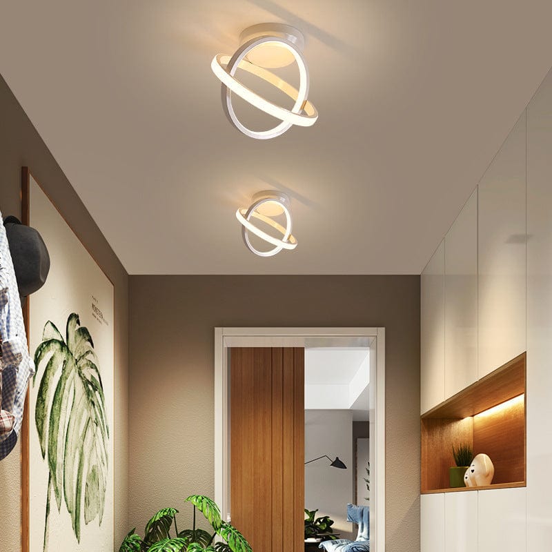 BY COELHO Flush Mount Ceiling Light White / Warm White Modern Flush Mount LED Ceiling Light for Corridors