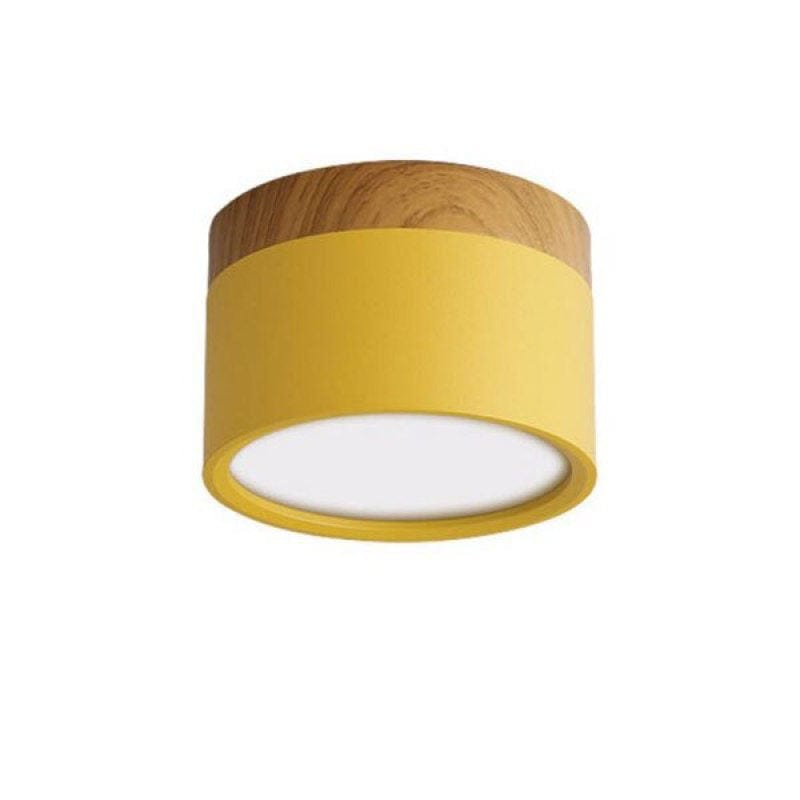 BY COELHO Flush Mount Ceiling Light Yellow / 5W / Warm White Modern Flush Mount Ceiling Light with Adjustable Colour Temperature