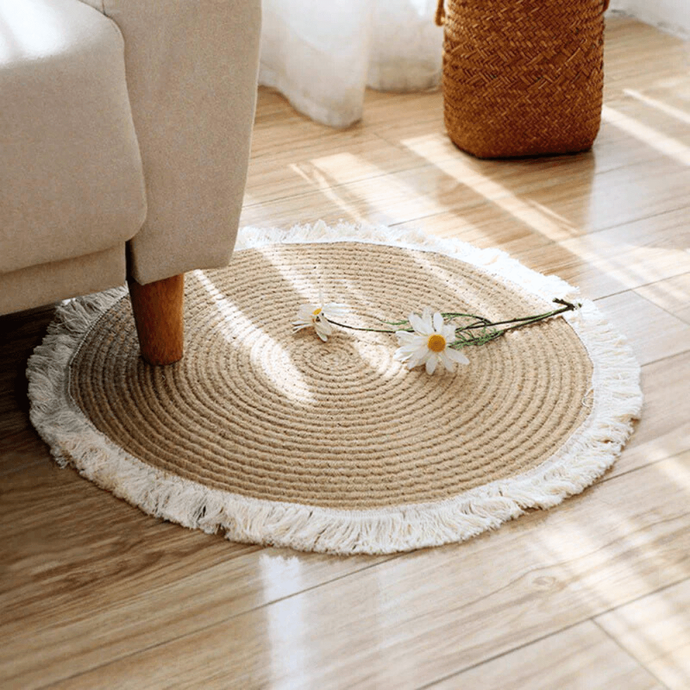 BY COELHO Rugs BY COEHLO A / 16&quot; Cotton Rope Braided Area Rug