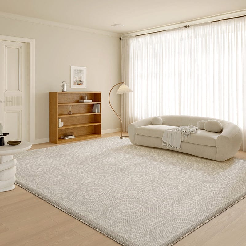 BY COELHO Rugs BY COEHLO B / 4'7" x 6'7" Cream Machine Washable Area Rug