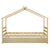 Natural Finish Twin House-Shaped Bed with Trundle