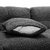 Gray Teddy Fleece Sectional Sofa with Multi-Functional Storage Ottoman