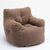 Soft Teddy Tufted Bean Bag Chair in Coffee