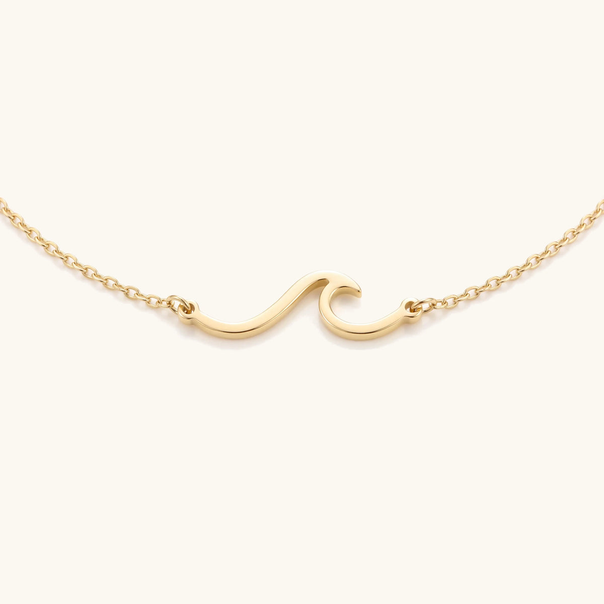 Wave Anklet in gold