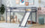 Gray Twin Low Loft Bed with Slide, Ladder, and Guardrails