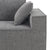 Cairo 4-Seat Modular Wrinkle-Resistant Chenille Sofa in Gray