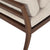 Elegant Beige-Brown Chaise Lounge with Detachable Cushions