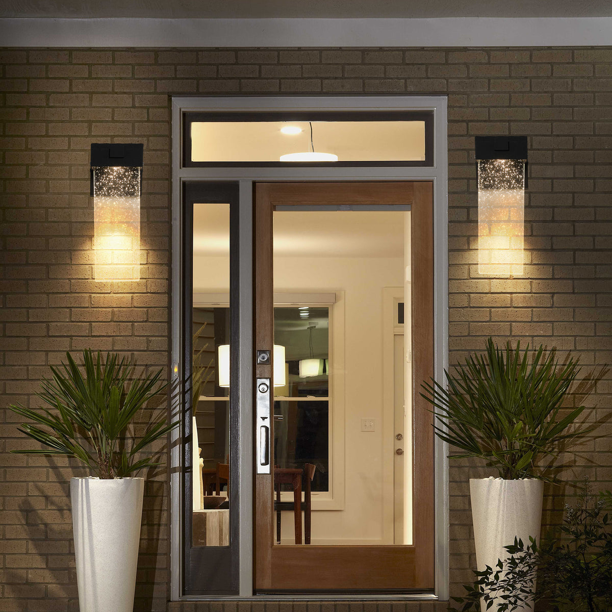 Rustproof Modern Outdoor Crystal Bubble Wall Sconce