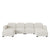 Valencie Cloud Inspired Modular Velvet Sofa in Beige