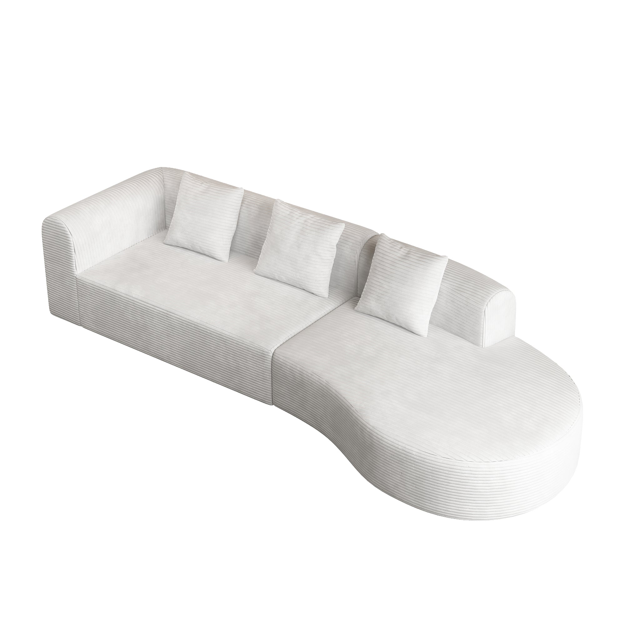 Helsinki Minimalist Modular Sofa in White