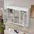 3 Door Arched Wall Mounted Glass Cabinets For Kitchen Living Room And Bathroom In White