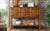 48 Inch Solid Wood Sideboard Console Table With 2 Drawers And Cabinets Retro Style Storage Buffet Server For Living Room Kitchen In Brown