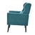 Modern Mid Century Accent Chair In Teal Chenille