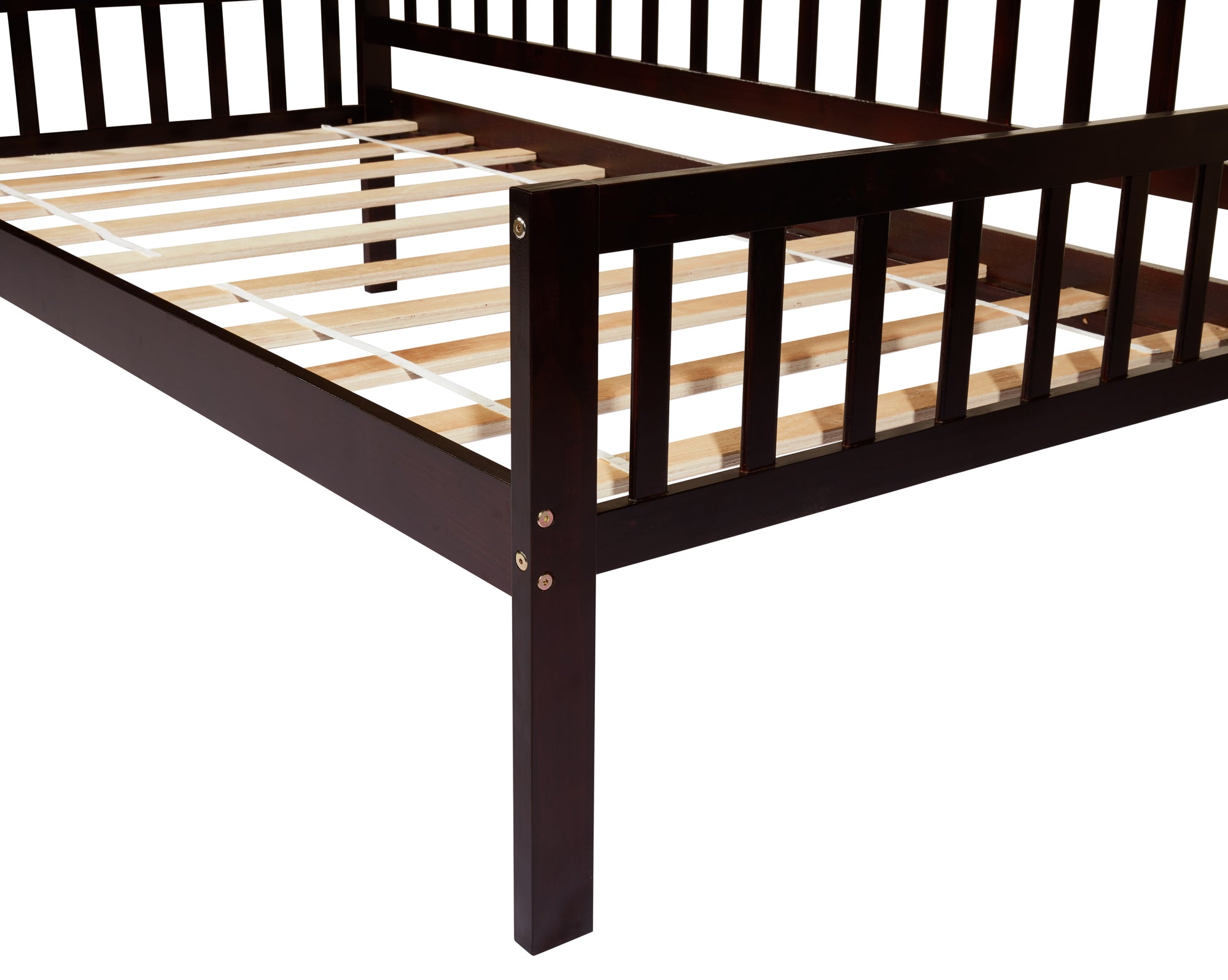 Espresso Tones Twin-Size Pine Wood Daybed with Storage Drawers