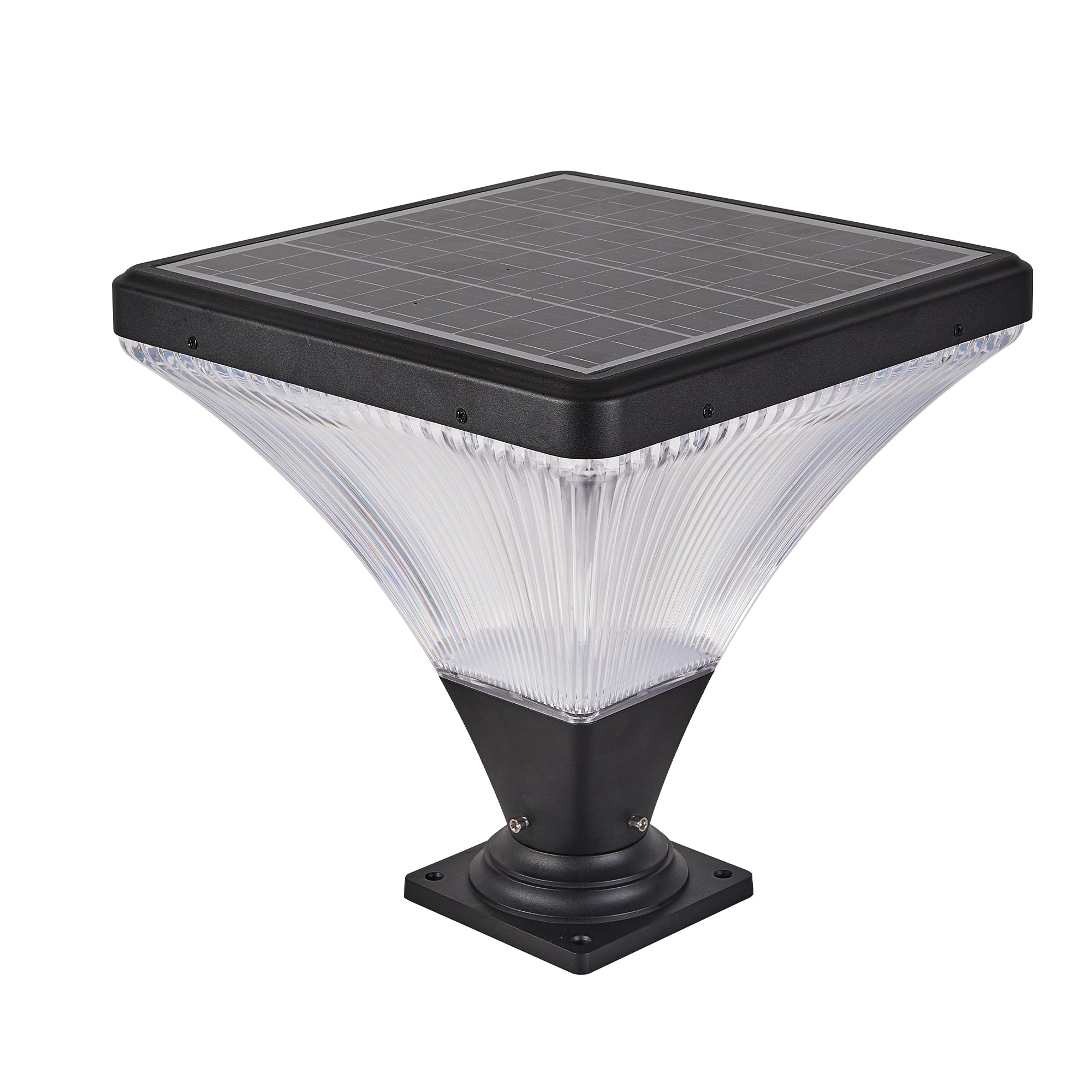 Aestin's Solar Street Lamp Cap with Base