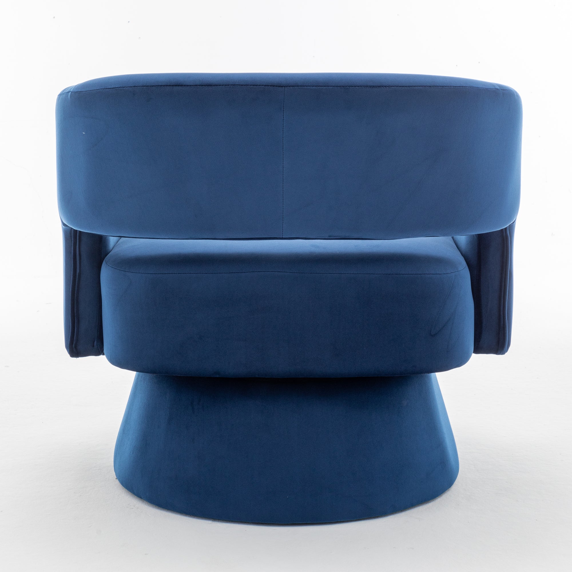 Swivel Barrel Chair, Velvet Accent Armchair - 360° Swivel, Stylish for Living Room/Bedroom, Comfortable Velvet Material