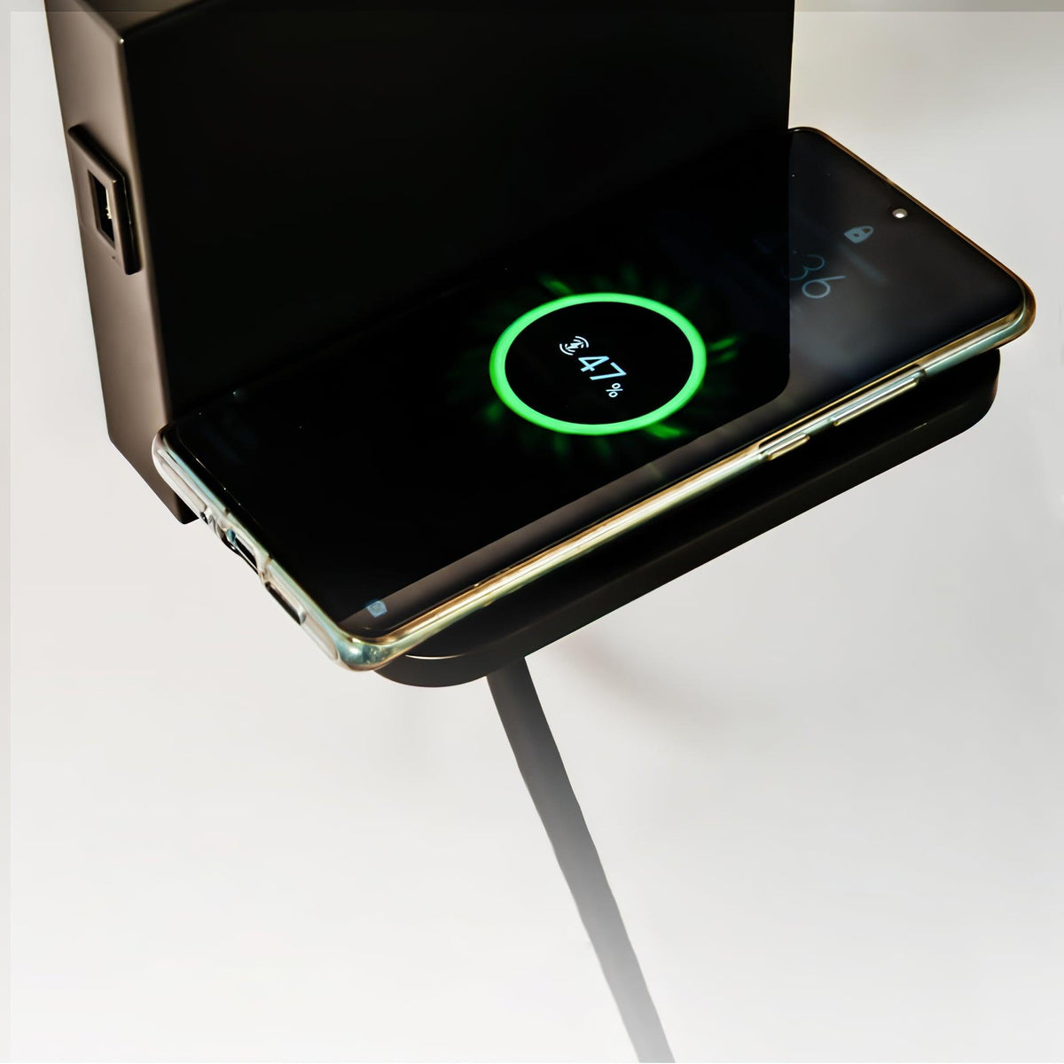 Curved Brushed Metal Contemporary Wall Light