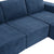 Tangier 6-Seat Modular U-Shaped Sofa in Navy