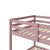 Pink Twin Over Twin Low Floor Bunk Bed