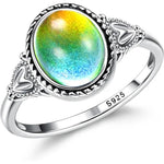 Load image into Gallery viewer, Vintage Inspired Diamond Accented Moon Ring
