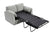 Gray Chenille Sofa Bed with Plush Comfort and Effortless Conversion