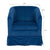 Blue Swivel Accent Chair with Fabric Upholstery