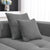 Maputo 4-Seat Modular Sofa in Gray