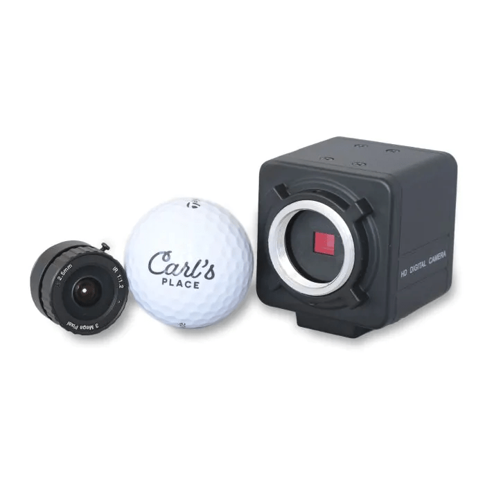 CARL’S PLACE Simulator Enclosure Kit Carl's Place - Ultimate Golf Swing Camera Package: Carl's Camera Set, Zoom Lens, and Wall Mounts