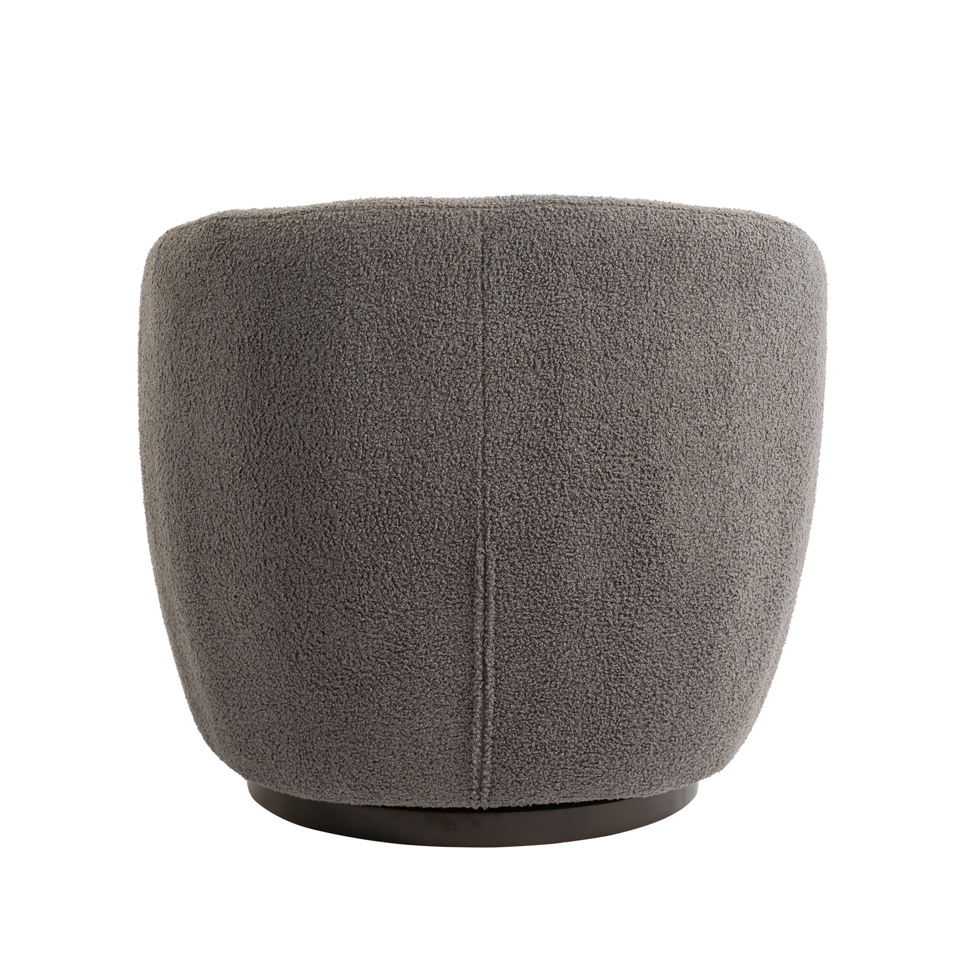 Gray Upholstered Swivel Accent Chair