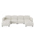 Valencie Cloud Inspired Modular Velvet Sofa in Beige